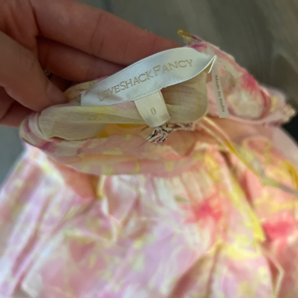 NWT Loveshackfancy Fabienne Mini Dress in Light Berry Tea - Picture 8 of 12